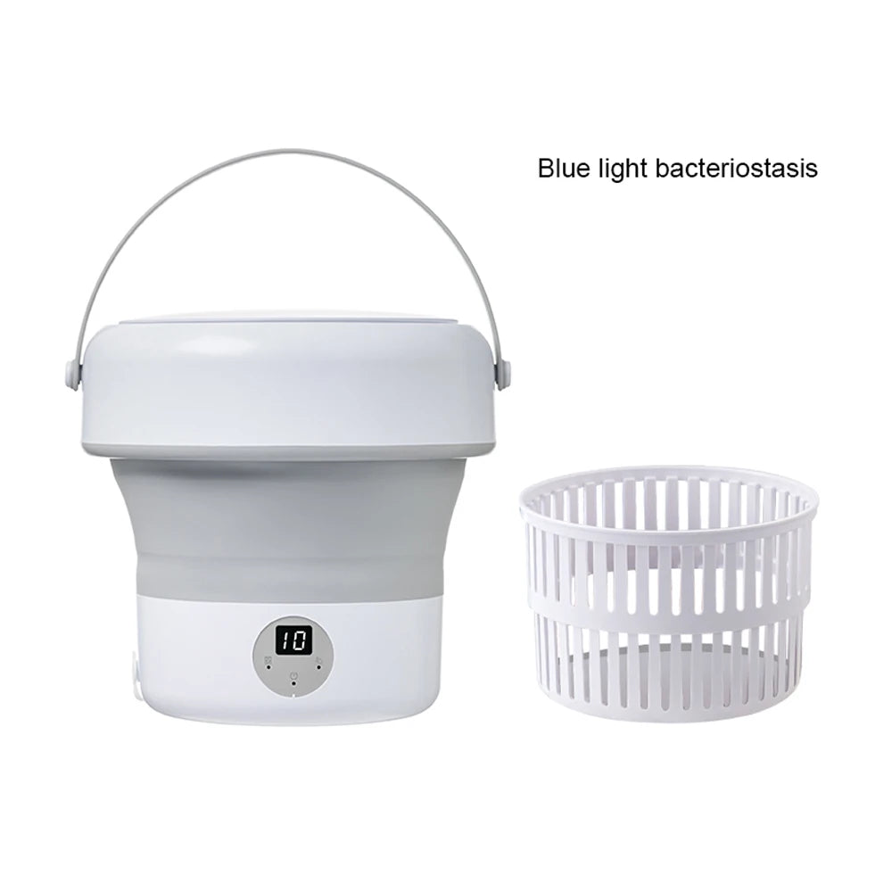 Portable Folding Washing Machine 6L 11L - Mini Ultrasonic Washer Spin Dryer