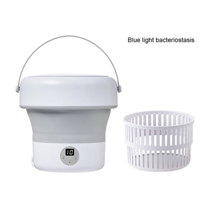 Portable Folding Washing Machine 6L 11L - Mini Ultrasonic Washer Spin Dryer