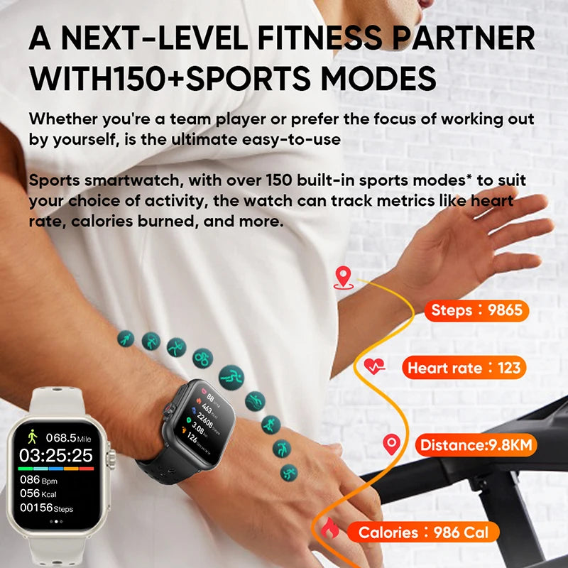 Ultra 2 SE Smartwatch - 1000mAh, AMOLED, GPS, 100+ Sports Modes